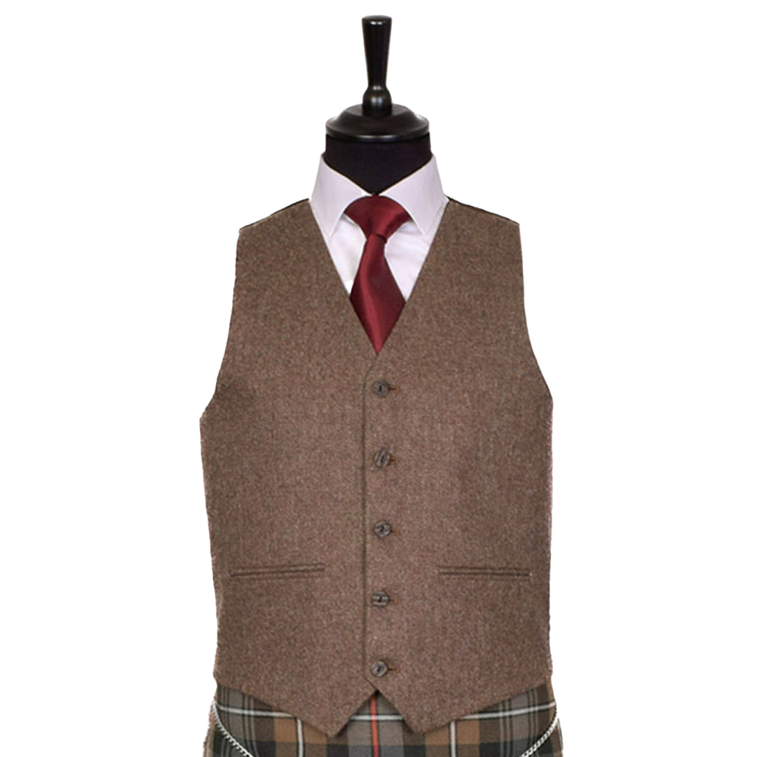 Brown Tweed Argyll Vest
