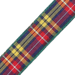 Tartan Ribbon Roll - Buchanan 7mm Wide (25 meters)