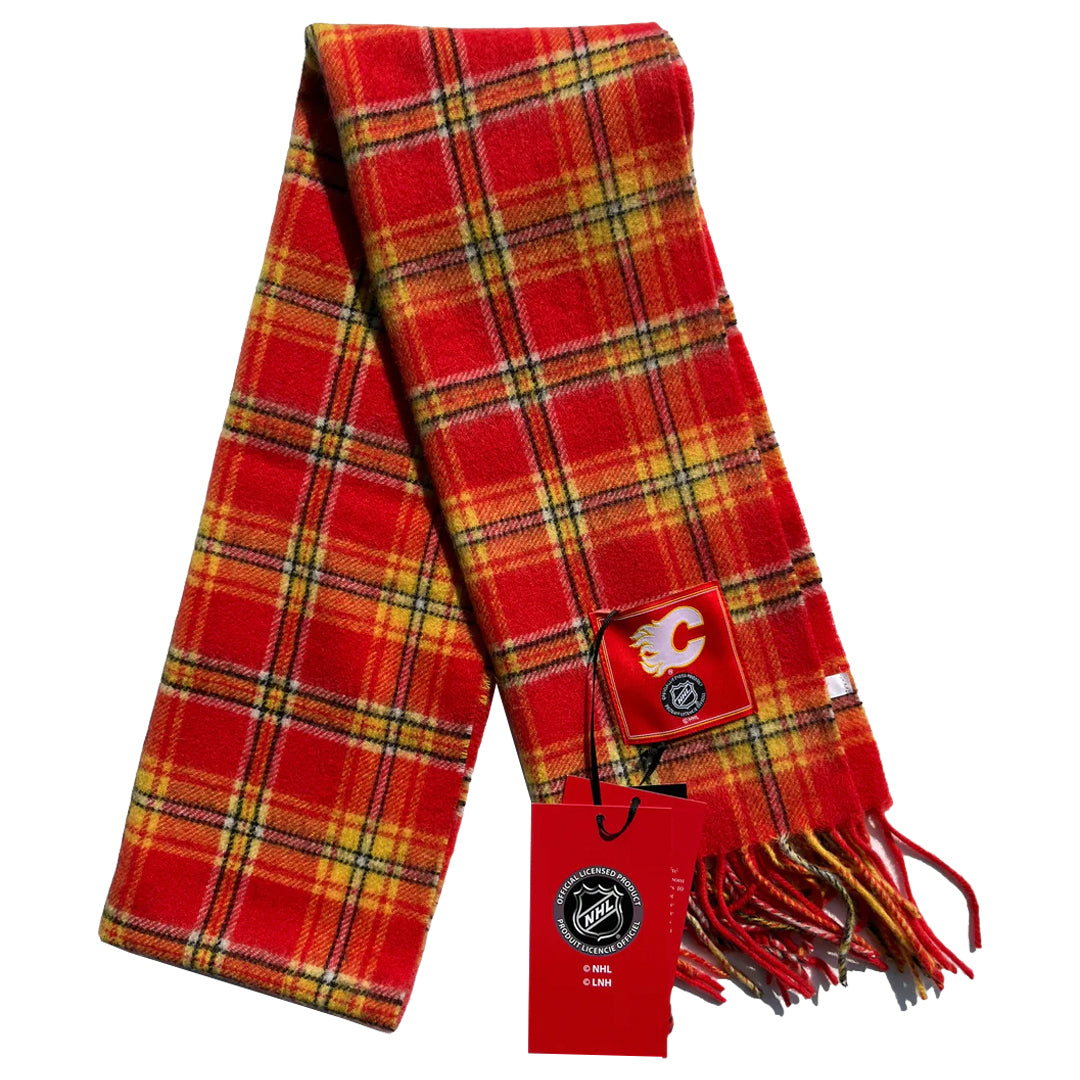 Calgary Flames Lambswool Tartan Scarf