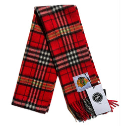 Chicago Blackhawks Lambswool Tartan Scarf
