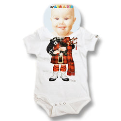 Child's Onesie Bagpiper Red (12 Months)