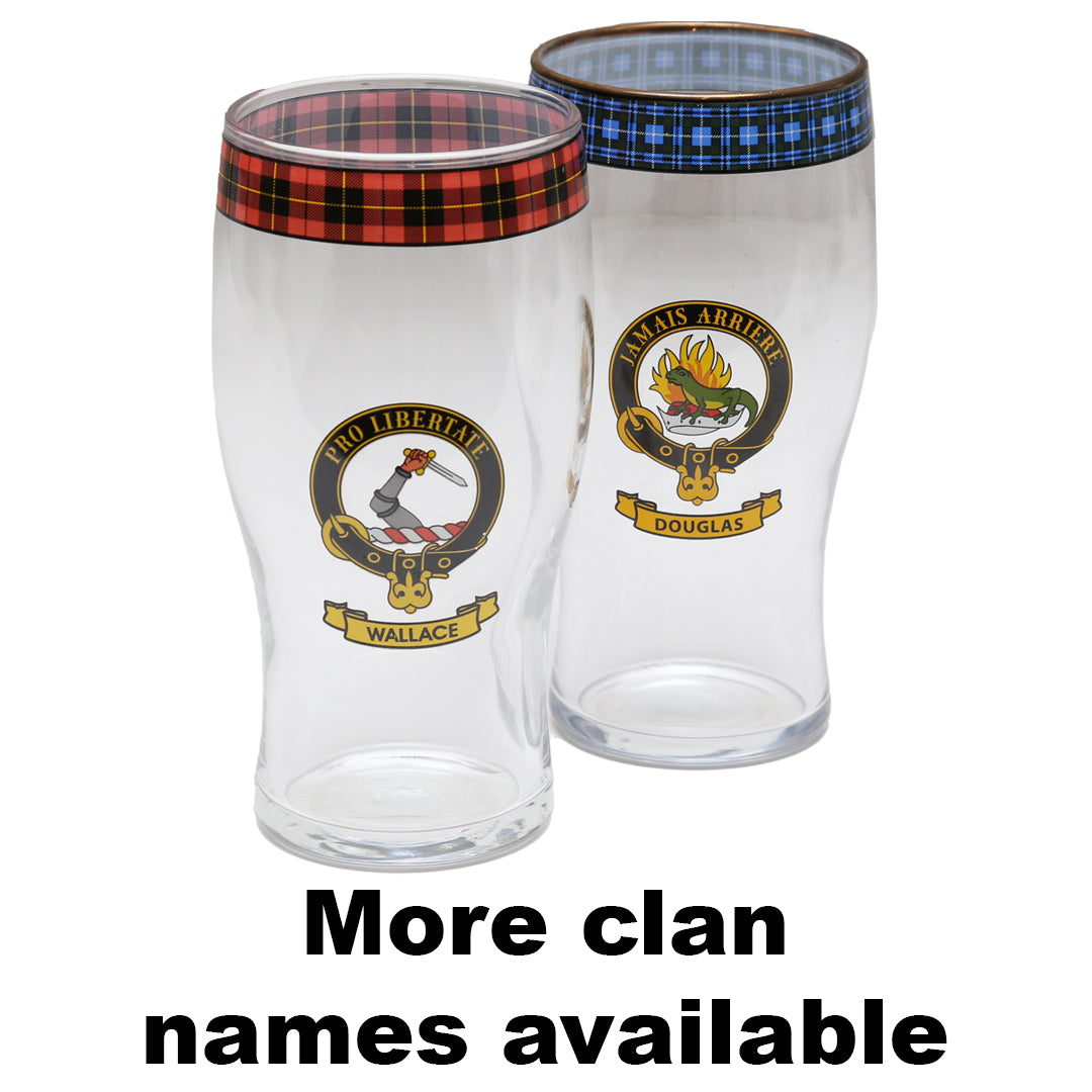 Clan Crest Beer Glasses
