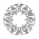 Dancers Thistle Brooch - Crystal