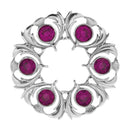 Dancers Thistle Brooch - Purple