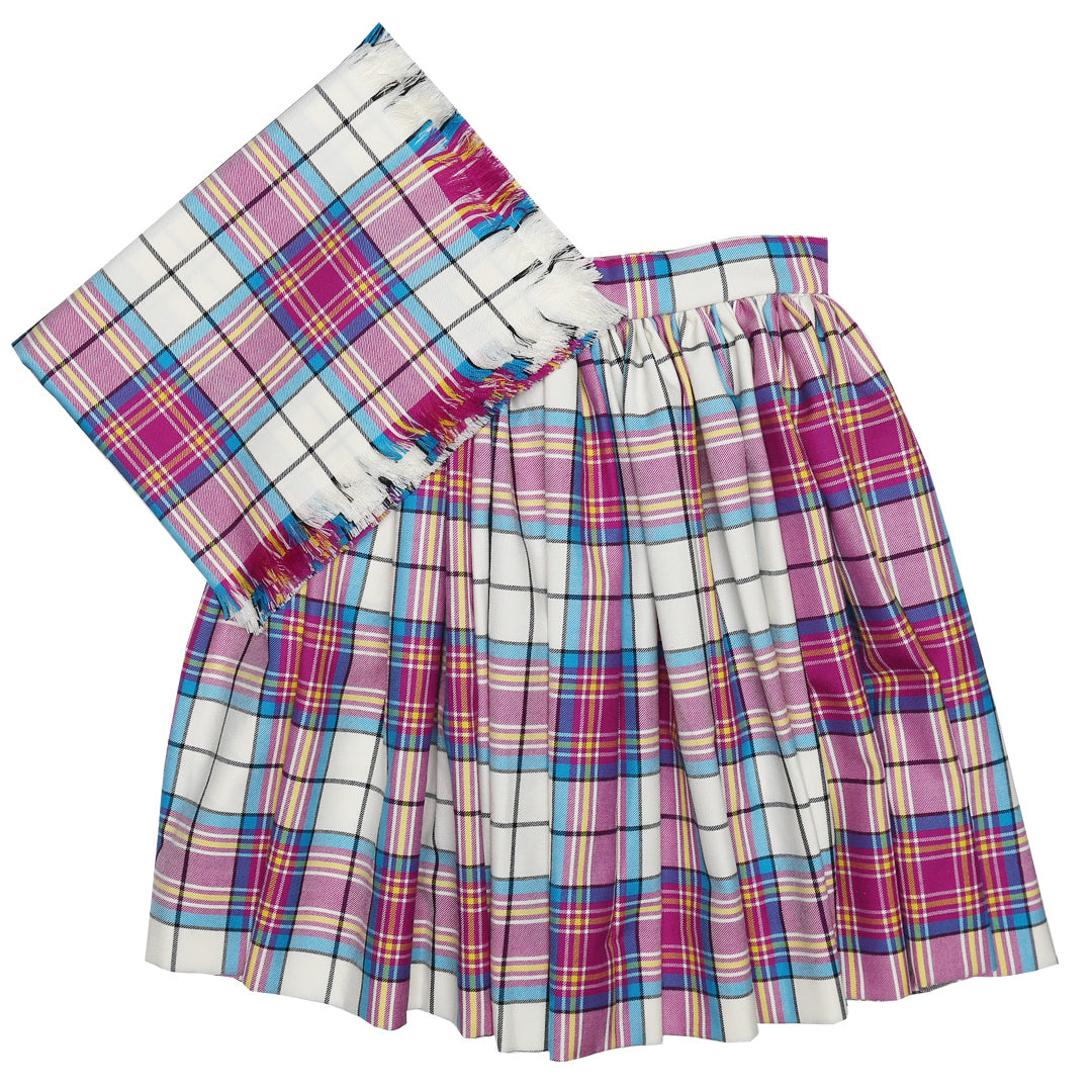 Dress Fuchsia McKellar National Skirt and Plaid