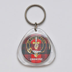 Clan Crest Plastic Key Chain - Erskine
