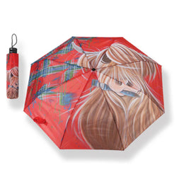 Folding Umbrella - McMoo Tartan Paint