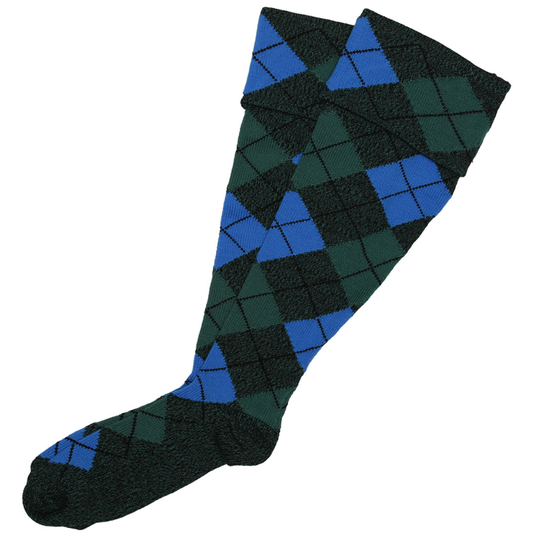 Full Fashioned Argyll Tartan Hose - Campbell Ancient