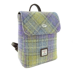 Harris Tweed Mini Backpack Orchid Green