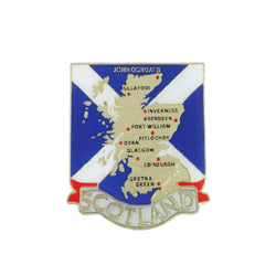 Scotland Map Pin Badge