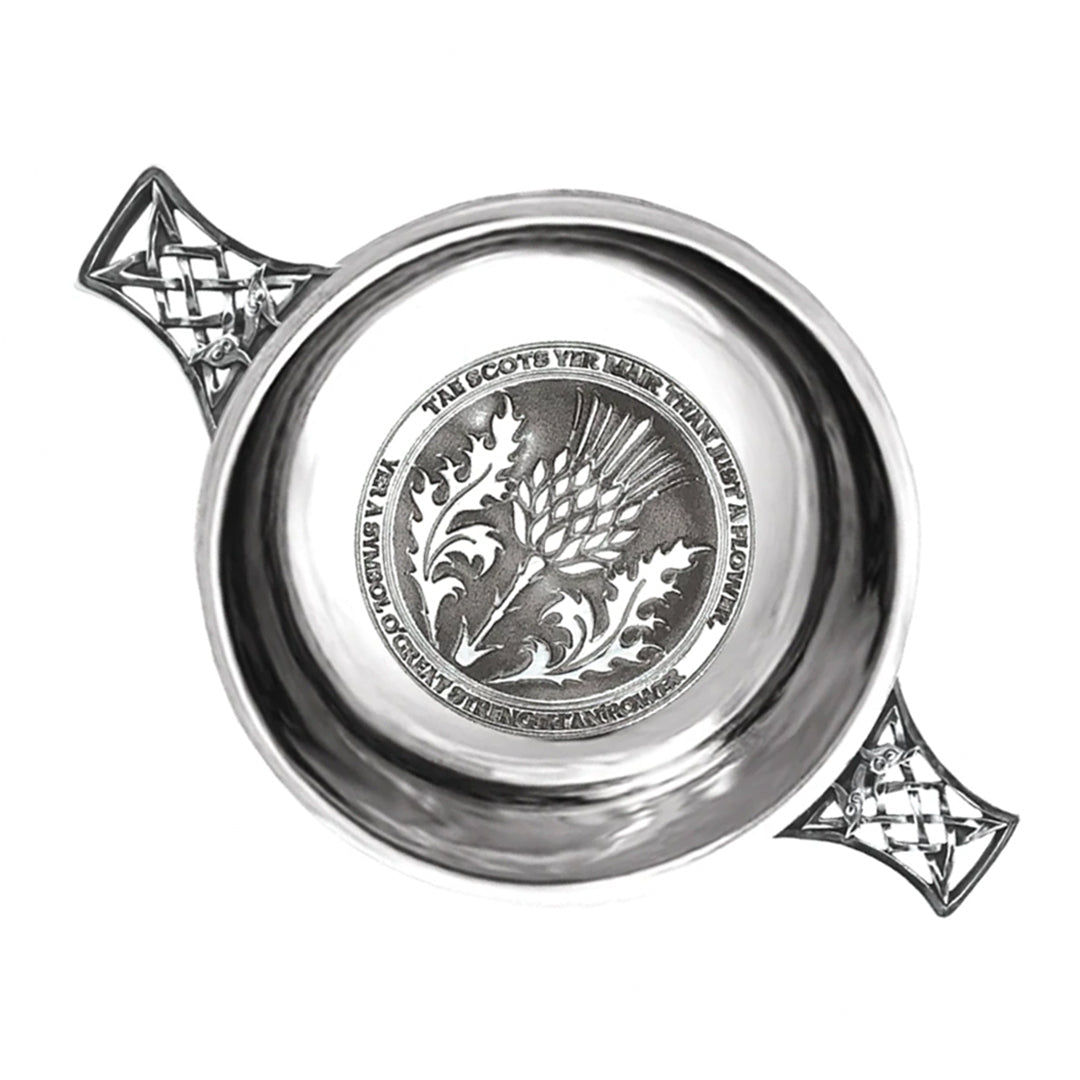 Scottish Quaich - Tae A Thistle 3.5"
