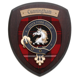 Small Cunningham Wall Plaque Dark Wood
