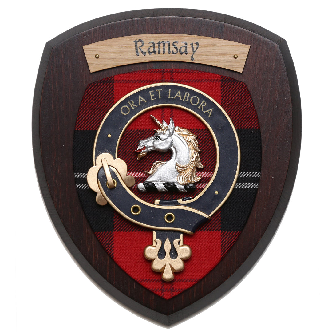 Small Ramsay Wall Plaque Dark Wood
