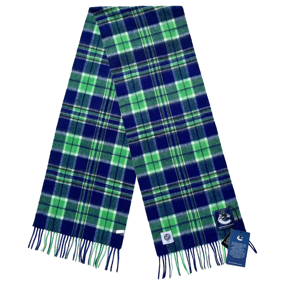 Vancouver Canucks Lambswool Tartan Scarf