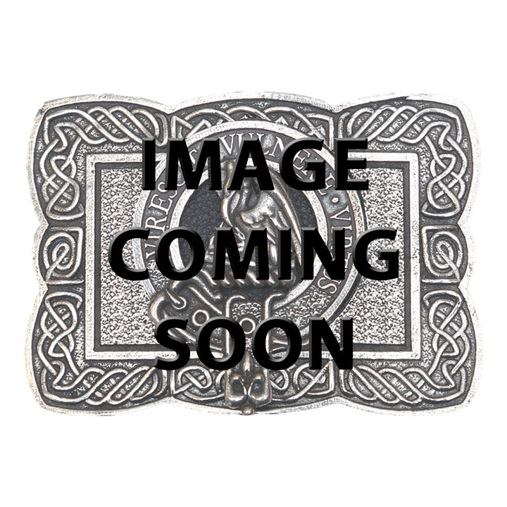 Agnew Scalloped Clan Crest Belt Buckle