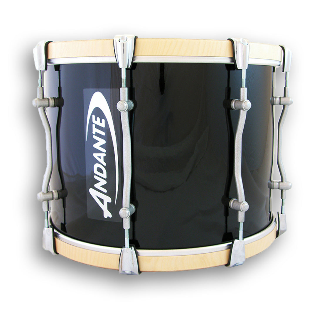 Andante Pipe Band Tenor Drum Black