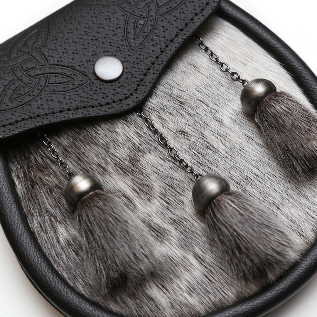 Antique Semi-Dress Sealskin Sporran Angle