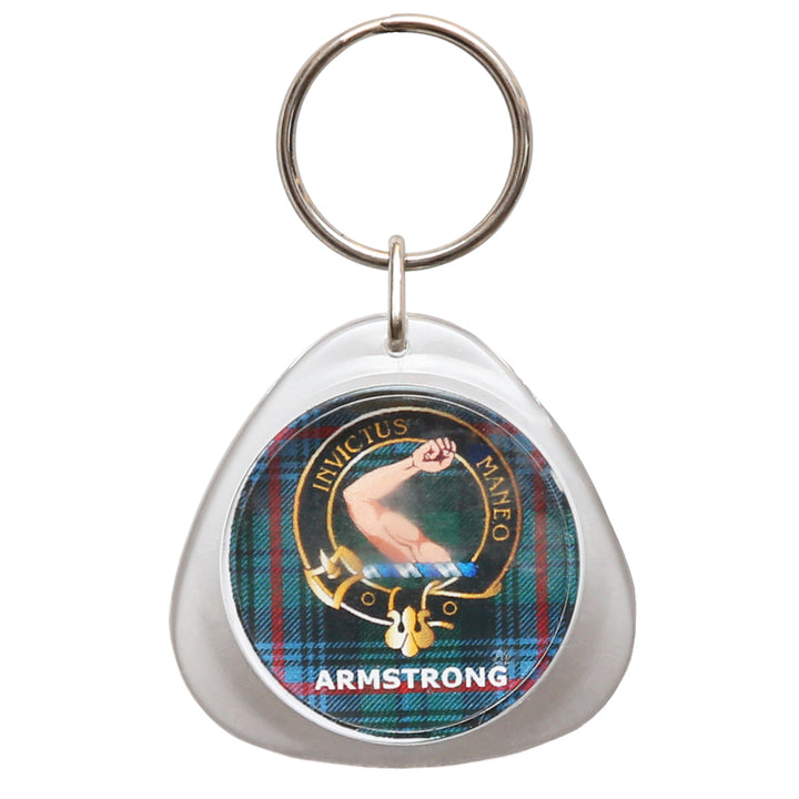 Clan Crest Plastic Key Chain - Armstrong