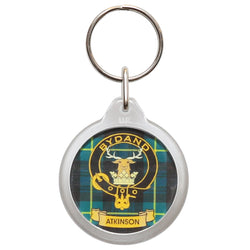 Clan Crest Plastic Key Chain - Atkinson