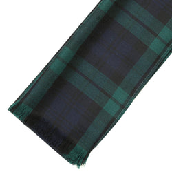 Fine Weight Tartan Scarf - Black Watch Modern