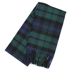 Lambswool Tartan Scarf - Black Watch Modern