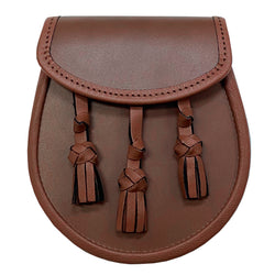 Brown Leather Knotted Sporran