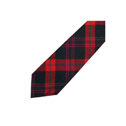 Boy's Tartan Tie - Brown Modern