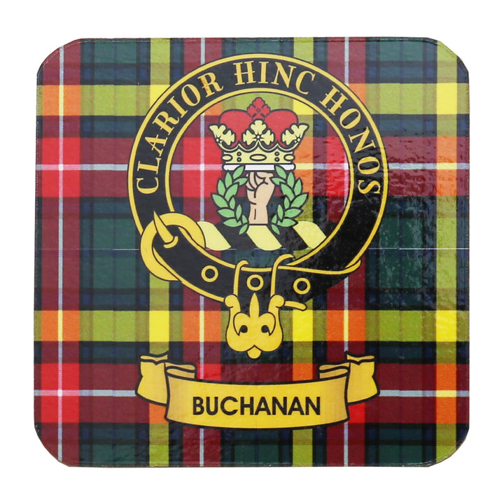Clan Crest Drink Coaster - Buchanan
