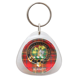 Clan Crest Plastic Key Chain - Burnett