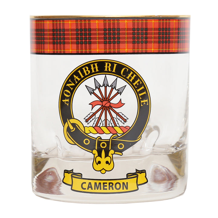 Clan Crest Whisky Glass - Cameron