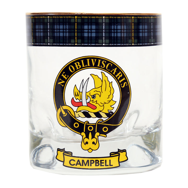 Clan Crest Whisky Glass - Campbell