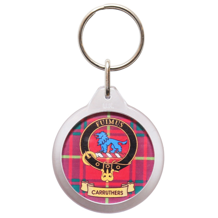 Clan Crest Plastic Key Chain - Carruthers