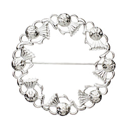 Circular Thistle Brooch