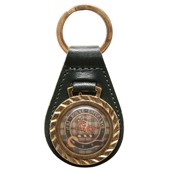 Clearance Clan Crest Leather Key Chain - Craig