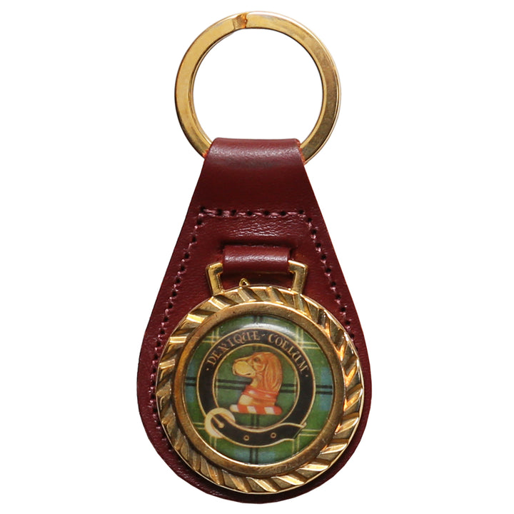 Clearance Clan Crest Leather Key Chain - Melville