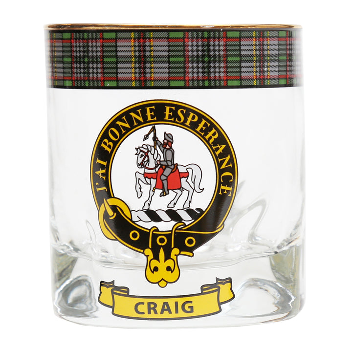 Clan Crest Whisky Glass - Craig