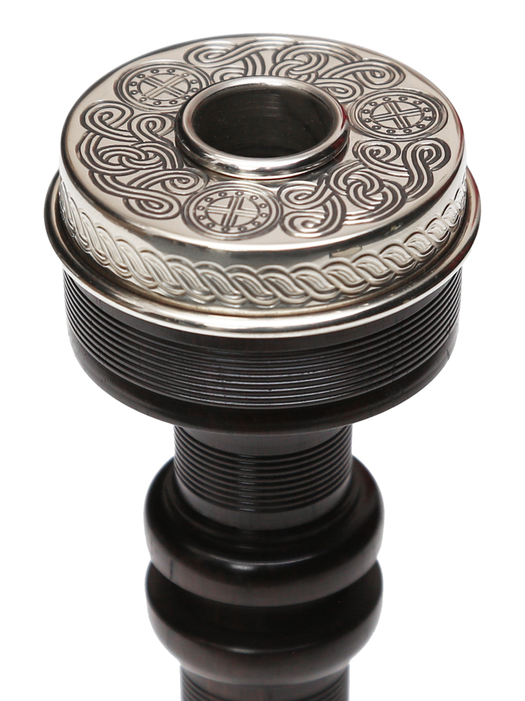David Naill Bagpipes - #2 Engraved (Blackwood Mounts) Ring Cap