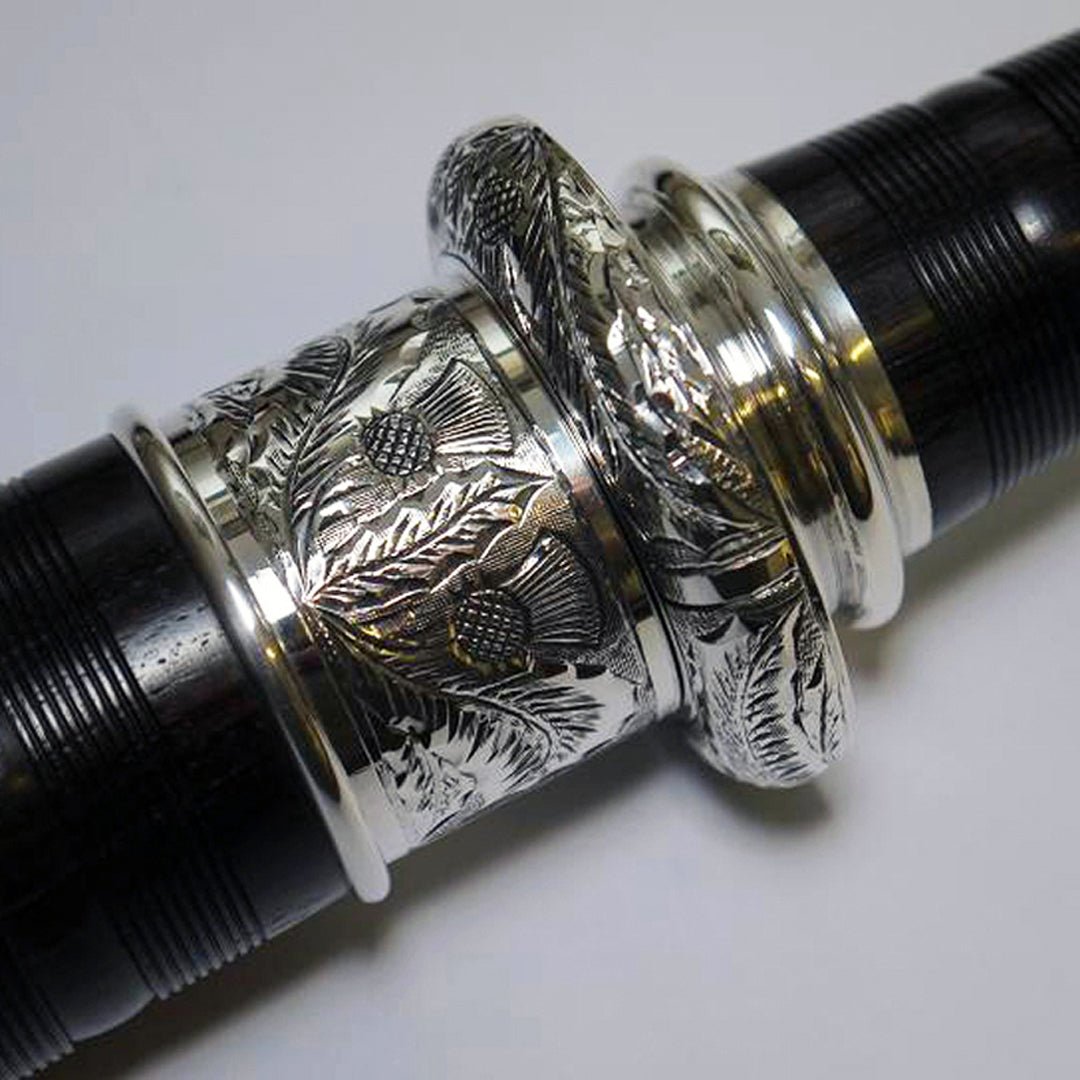 David Naill Bagpipes - #6 (Engraved Silver) Stock