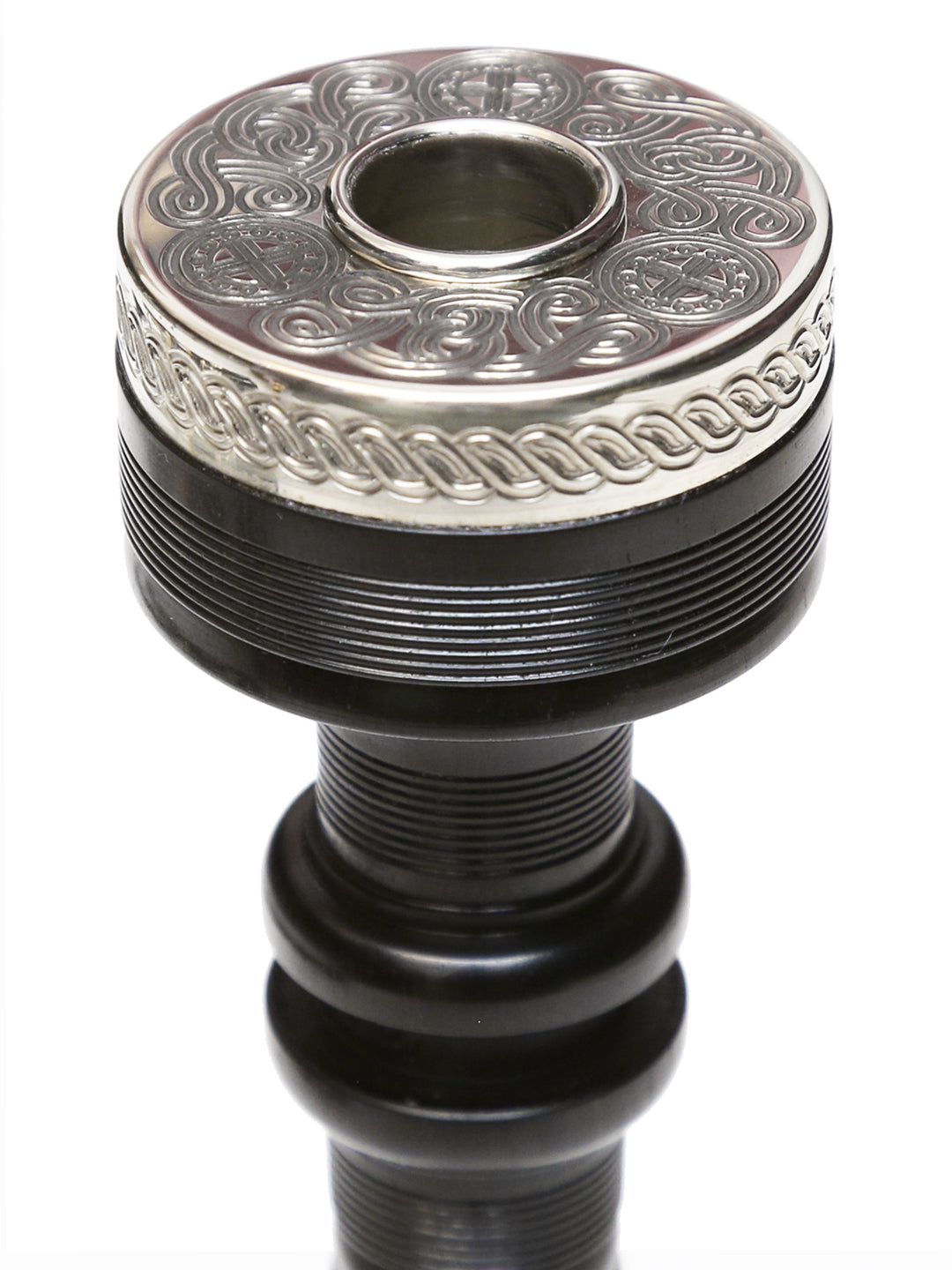 David Naill Vintage Bagpipes - #2 Engraved Ring Cap Runic