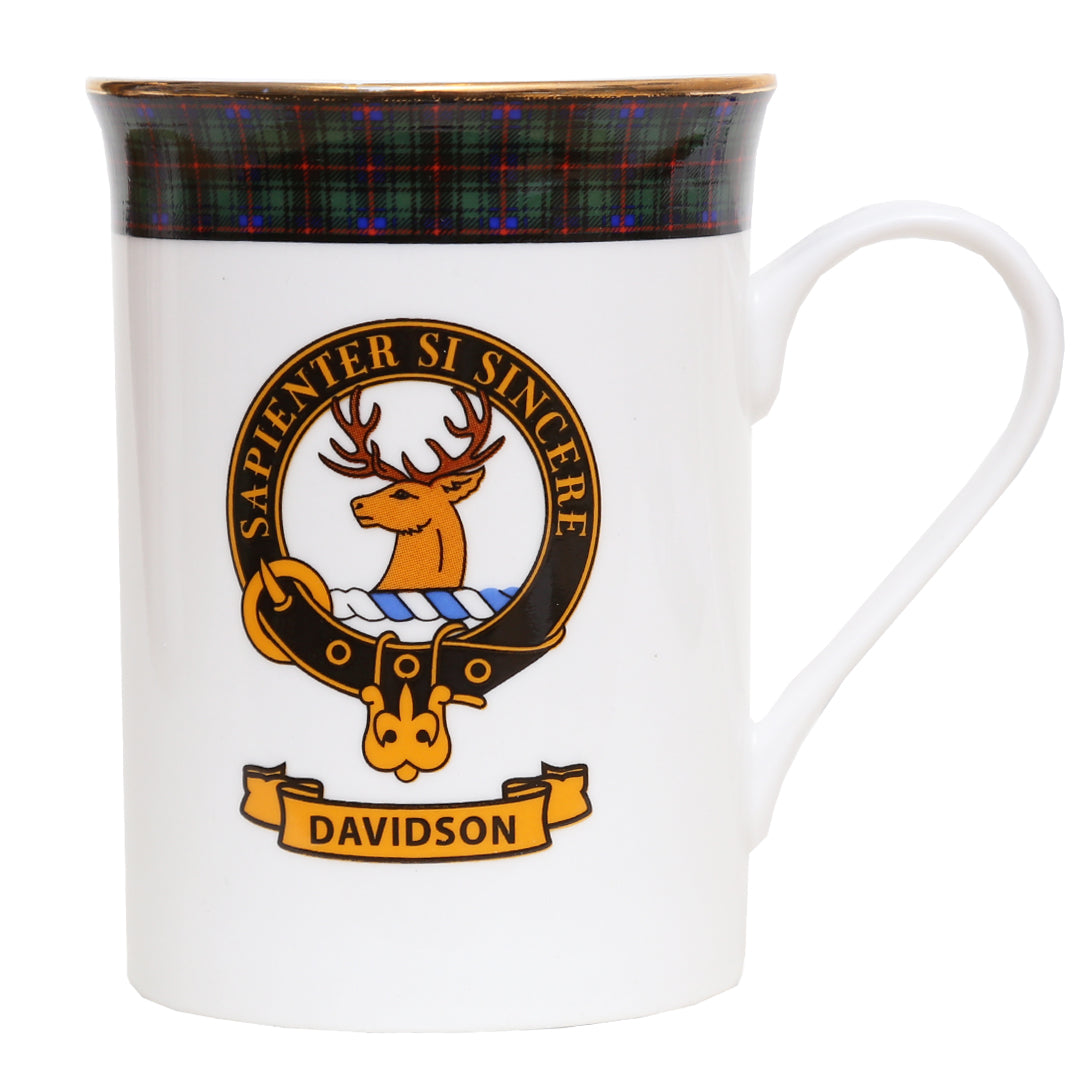 Clan Crest China Mug - Davidson