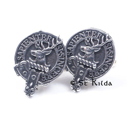 Clan Crest Cufflinks - Davidson