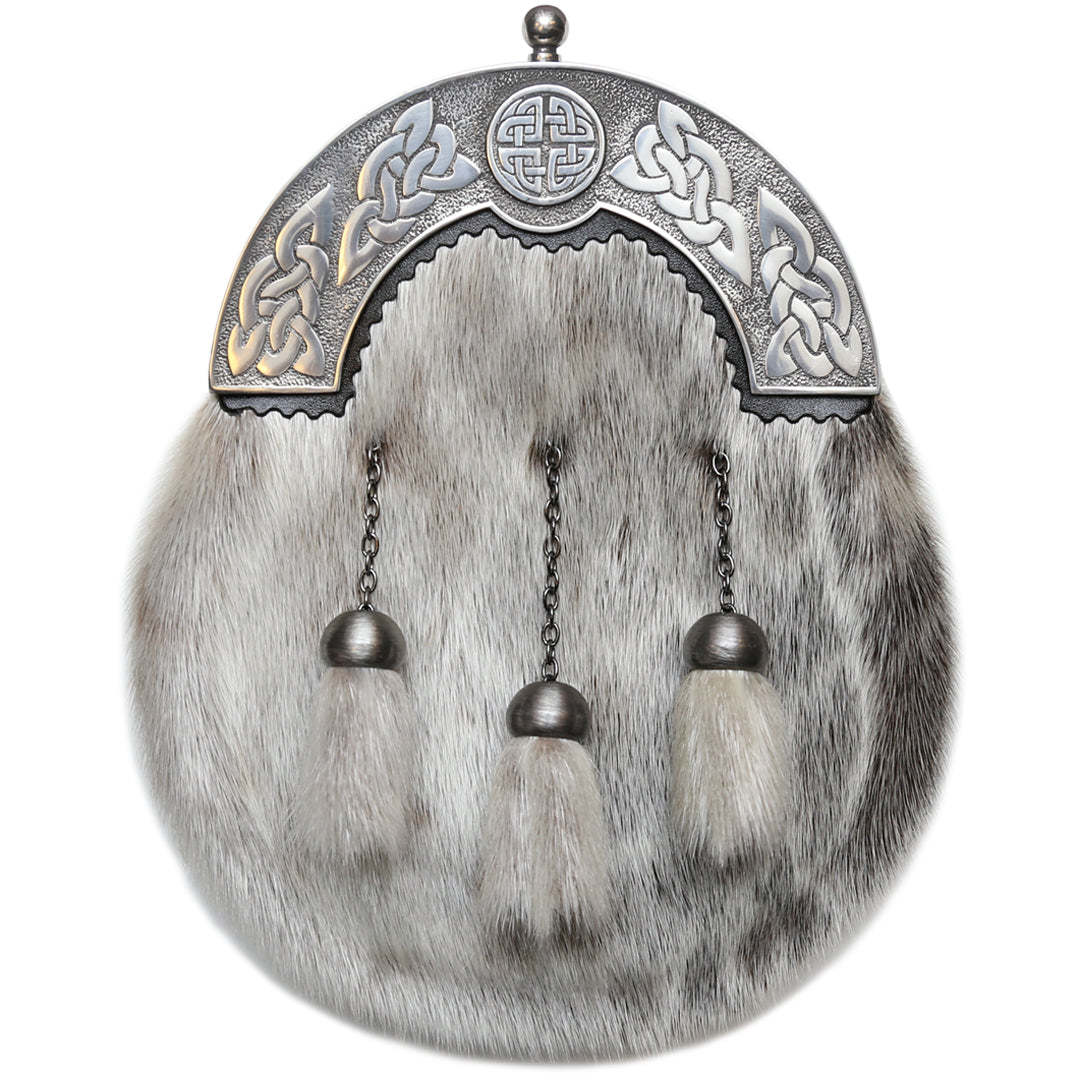 Dress Bulldog Celtic Circle Sealskin Sporran