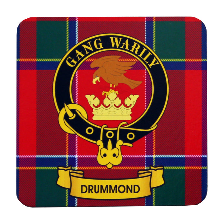Clan Crest Drink Coaster - Drummond