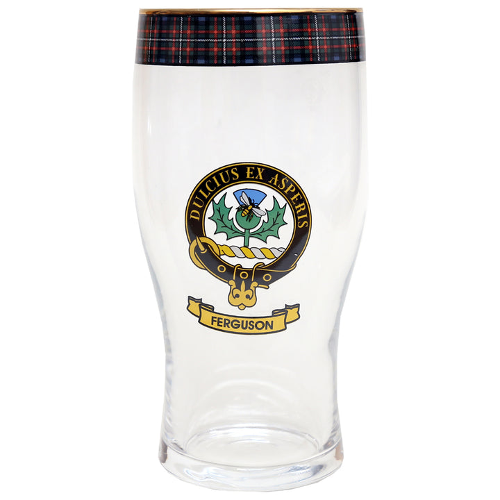 Clan Crest Beer Glass - Ferguson