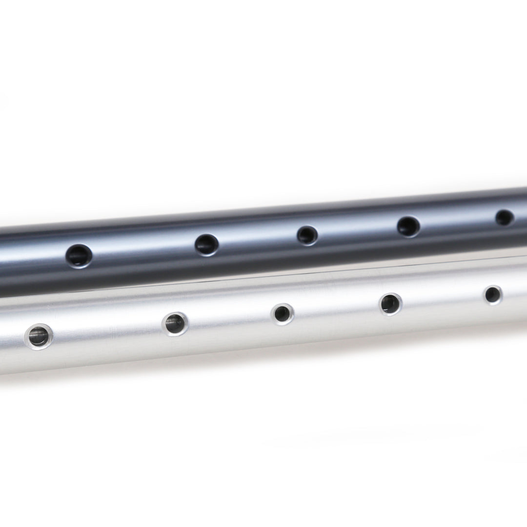 GAANAN MKII Engraved Silver Aluminum Practice Chanter Holes