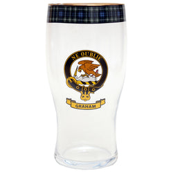 Clan Crest Beer Glass - Graham