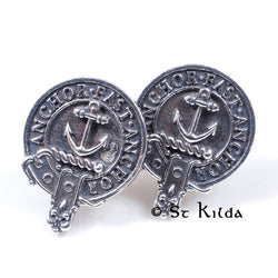 Clan Crest Cufflinks - Gray