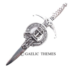 Clan Crest Kilt Pin - Gray