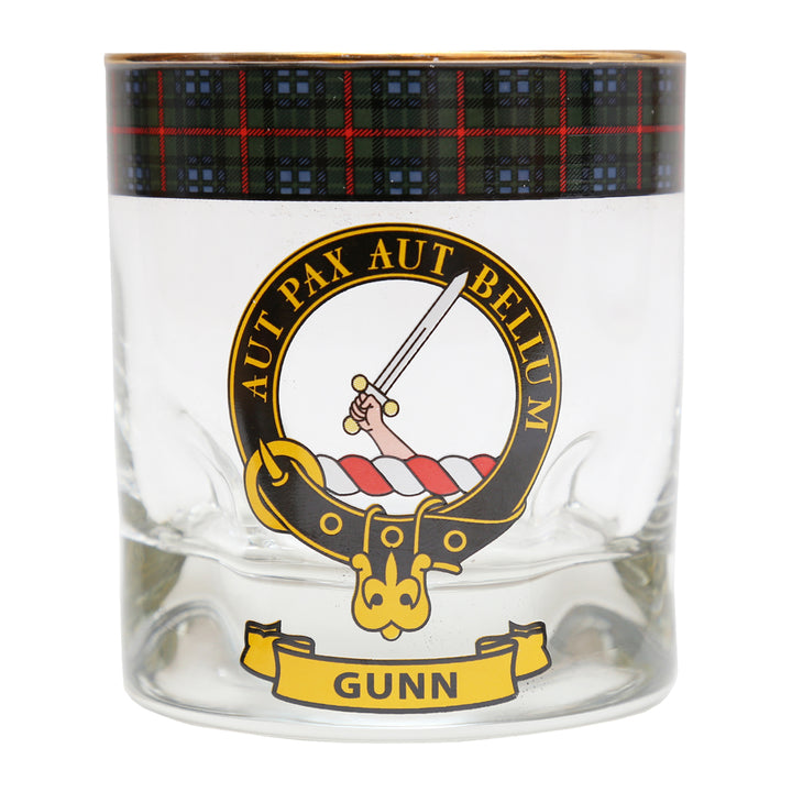 Clan Crest Whisky Glass - Gunn