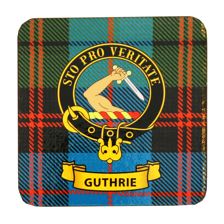 Clan Crest Drink Coaster - Guthrie